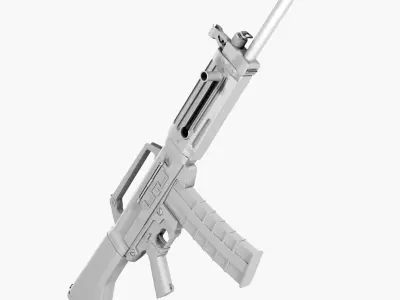 USAS 12 Shotgun High Poly 3D model