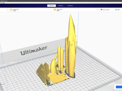 DASSAULT RAFALE Scale 1-48 Landing Mode Stl Files Print Ready  3D print model
