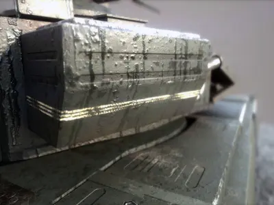 Tank T90 low poly Game ready model Low-poly 3D model