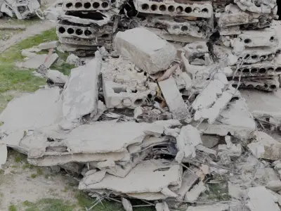 USCANS Ukraine Debris set 2 Low-poly 3D model