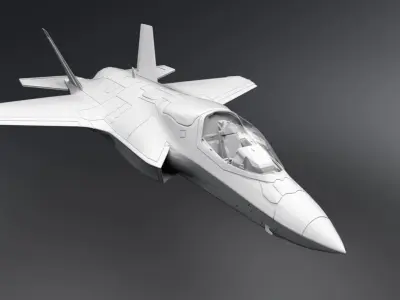F35B Lightning II scale model 3D print model