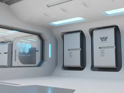  FUTURISTIC INTERIOR 3D model