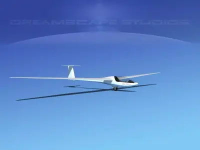 Glaser Dirks DG-200 15-metre Sailplane  3D model