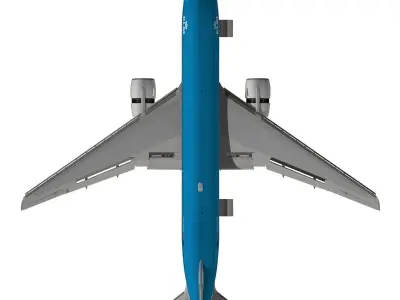 Boeing 777-200ER KLM 3D model