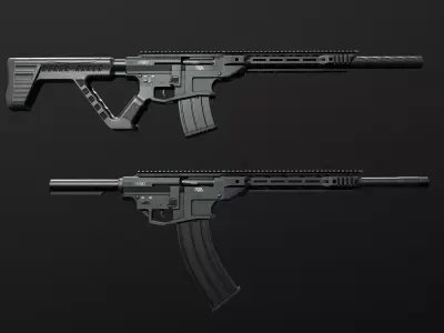 RIA VR80 Semi Auto Tactical Shotgun Low-poly 3D model