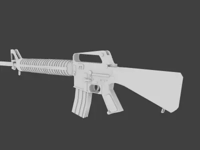 M14 Rifle Low-poly 3D model