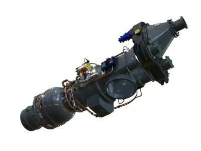 INDIAN-TURBO-PROPELLER rocket engine 3D model