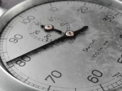 British WWII RAF Stopwatch 3D model