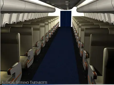 Interior plane 2 3D model