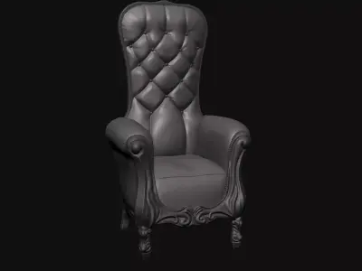 Old Armchair - Diorama Art 3D print model