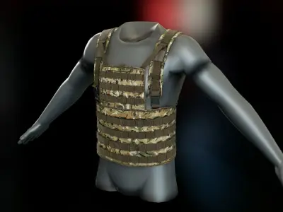 Vimpel Chest Rig Low-poly 3D model