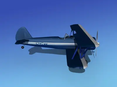 Stearman PT-17 Kaydet V17 3D model