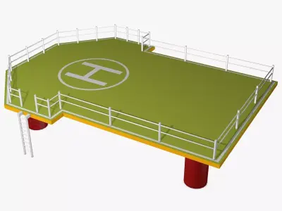 Helicopter Platform 3D model