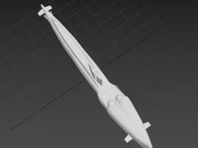 USS Growler SSG-577 submarine 3D model