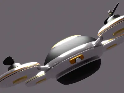 Scifi Drone FTB - 001 3D model