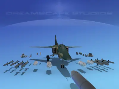 MIG-27 Flogger Egypt 3D model