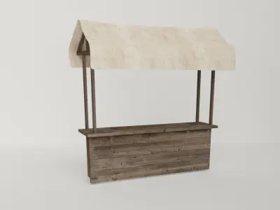 Medieval Marketplace 3D model