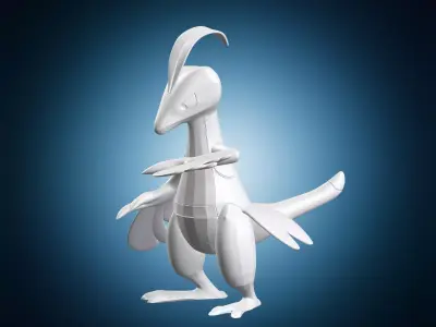 Grovyle Pokemon Character 3D Model 3D print model