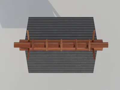 Japanese Temple - Game Ready - PBR Low-poly 3D model