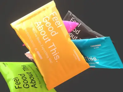 PBR Parcel Bag Low-poly 3D model