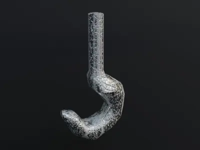 186Hook Game Ready - Low Poly 3d Model Low-poly 3D model