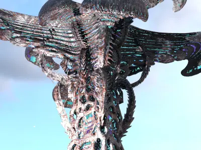 Alien Cliff Shroom Mushroom 1 3D model