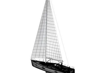 Beneteau Oceanis 50 Yacht 3D model