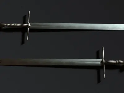 Executioner Sword - Richtschwert Low-poly 3D model