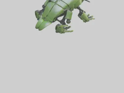 Robot version of a robot frog model 3D model