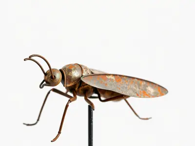 Steampunk Insect Model Pack with Detailed Craftsmanship Low-poly 3D model