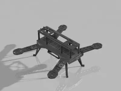 FPV Drone Frame 3D Printable 3D print model