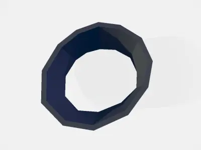 Left Leg Military Band Wrap Low-poly 3D model