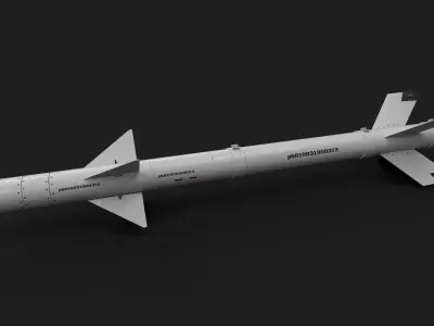 pl8 air to air missile Low-poly 3D model
