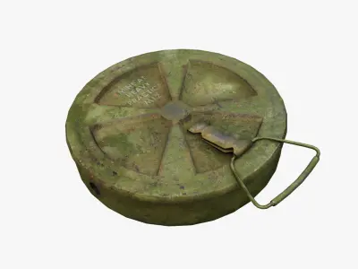 Land Mine M12 Low-poly 3D model