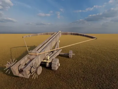 Medieval Ballista 3D model