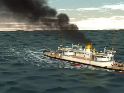 HMVS Cerberus Monitor 3D model