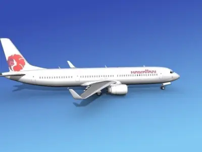 Boeing 737-900ER Hawaiian Airlines 3D model