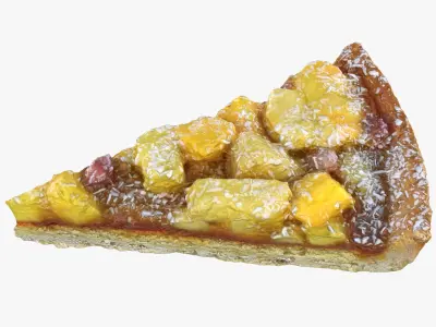 Tropical Fruit Tart 3D model