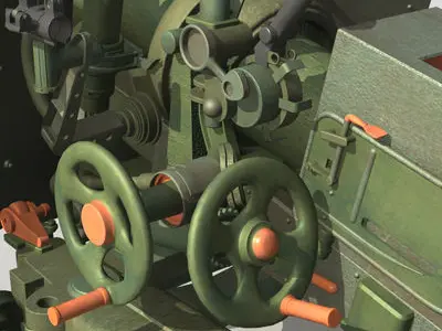 bs3 antitank Mental ray 3D model