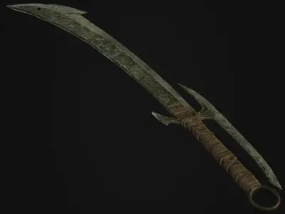 Orc Sword Low-poly 3D model