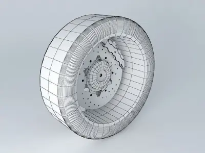 NEG sport wheel Free 3D model