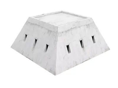 old bunker Low-poly 3D model