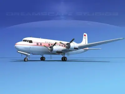 Douglas DC-6 Civil Air Transport 3D model