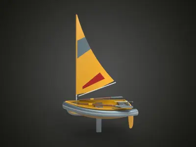 Sailing ship xxy 3D model