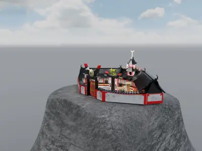 historic Japanese training Center 3D model