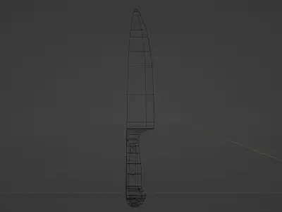 Kitchen Knife  Low-poly 3D model
