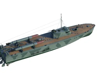D3 soviet motor torpedo boat 3D model