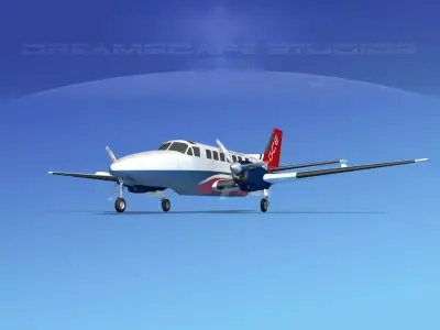 Beechcraft B99 Gulf Coast Express 3D model