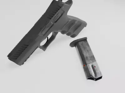 JAWS JTP-9C pistol produced in jordan 3D model