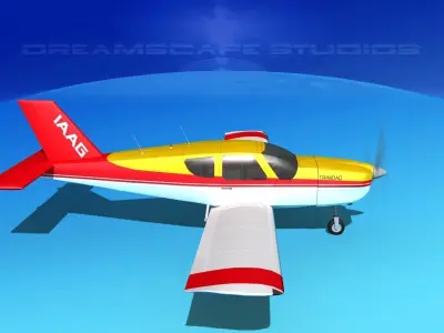 Socata TB-20 Trinidad V03 3D model